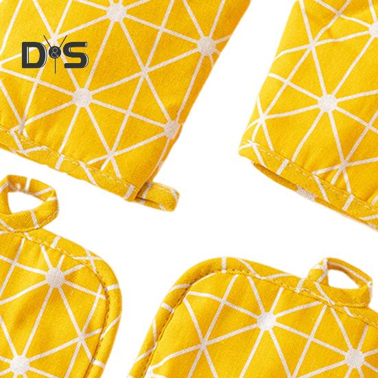 Värmebeständiga ugnsvantar och grytlappar set Bekväm förvaring Hög värmebeständighet upp till 500 grader Fahrenheit Halkfritt grepp Köksväsentlig