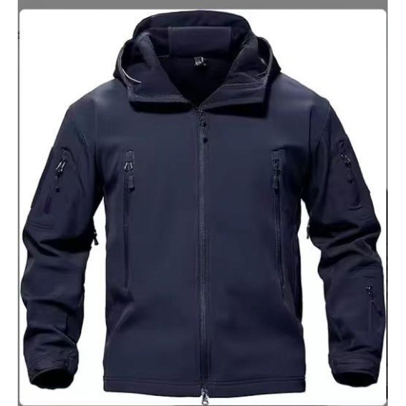 

Зовнішній Soft Shell Fleece Чоловіки та жінки Осінь і зима Вітронепроникна, водонепроникна, дихаюча і тепла куртка три в одному Куртка Sharkskin 4XL