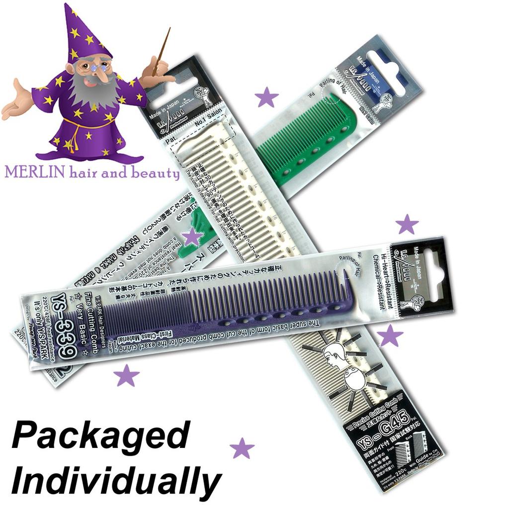 Y.S.PARK Quick Winding Comb YS-102 in Deep Purple - Premium Hair Styling Comb