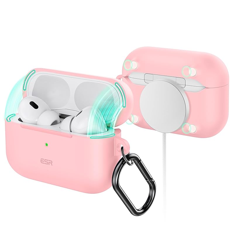 

ESR AirPods Pro2 case (HaloLock) Pro 2nd generation/1st generation (2023/2022/2019) only MagSafe correspondence Complete fall prevention cover with