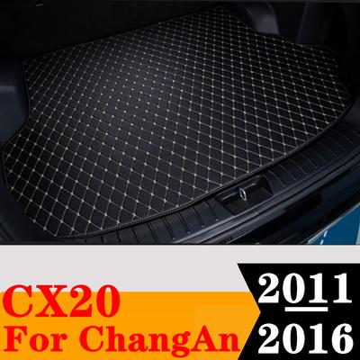 Sinjayer Carro AUTO Tapete de Porta-Malas TODO Clima Cauda Bota Bagageiro Almofada Carpete Lado Plano Protetor de Carga Cobertura Para ChangAn CX20 2011