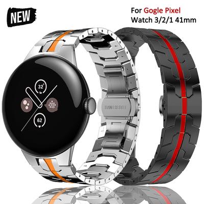 Luxus-Edelstahlarmband für Google Pixel Watch 3 41mm Metallarmband für GOOGLE Pixel Watch 2/1 45 Luxuriöses Armbandzubehör
