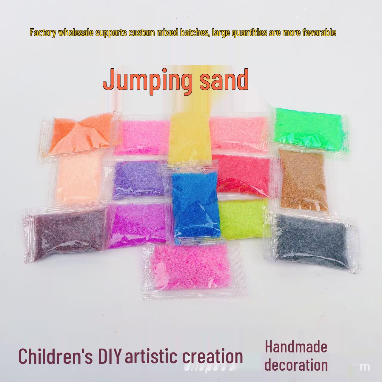 Colorful Children s Educational Elastic Magic Sand - Non-Stick Bouncing Space Toy (5g/Bag) 5 grams brown