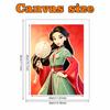 Disney Pearl Painting Gentle Mulan DIY Pearl Art Pearl Painting Kit Pearl Art Painting Wall Suitable for Home Office Decoration Handmade Gifts