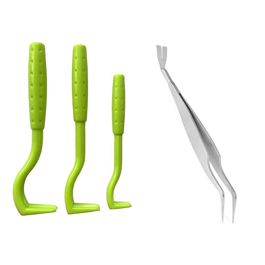 3pcs Pet Tick Twist Remover Hook Picker Flea Scratching Extractor Cat Dog Grooming ProductMite Tool Tweezers Comb Louses Pliers