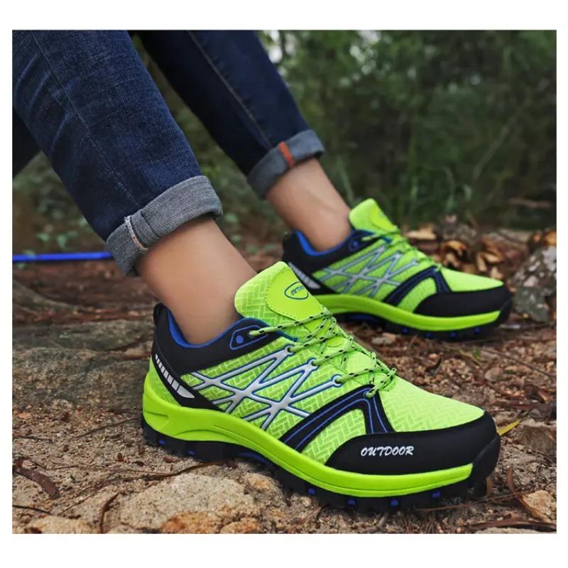 Hiking Shoes Men Mesh Breathable Travel Shoe Outdoor Waterproof Shoes Mountain Off-Road Riding Sports Shoe