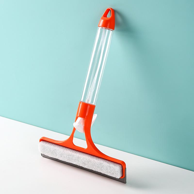 

3 In 1 Window Cleaning Squeegee Multi Function Glass Mirror Wiper With Spray Bottle Microfiber Scrub Household Car Cleaner Tools