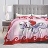 Diddl Cartoon Red LOVE Blankets Quality Soft  Throw Blanket Winter Travel Couch Bed Comfortable Bedspread
