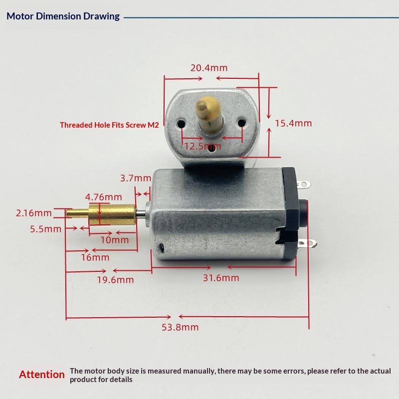 1Pcs Dc 2.4V 3.2V 3.7V Electric Motor Ff180Pa-2382 For Razor Shaver Hair Clipper Electric Push Clipper