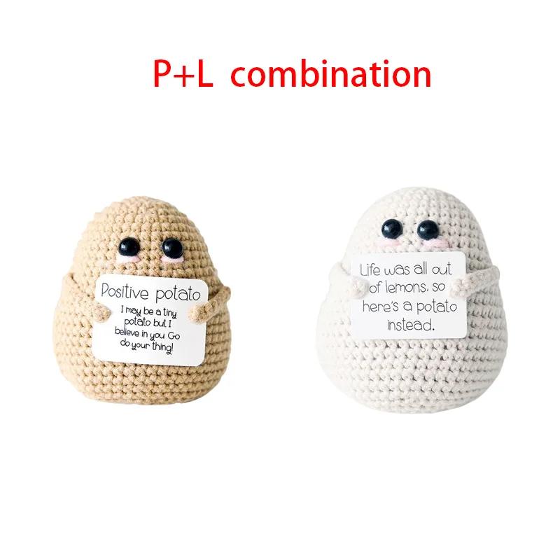 Funny Knit Potato Doll Positive Energy Gift Handmade Jumbo Booty Design Cozy Home Decor Christmas Ornament Room Warming Present