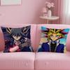 classic anime GX YuGiOh GX Cushion Cover Soft  EasyWash Pillow Case  Versatile for Couch Bed Travel and Office