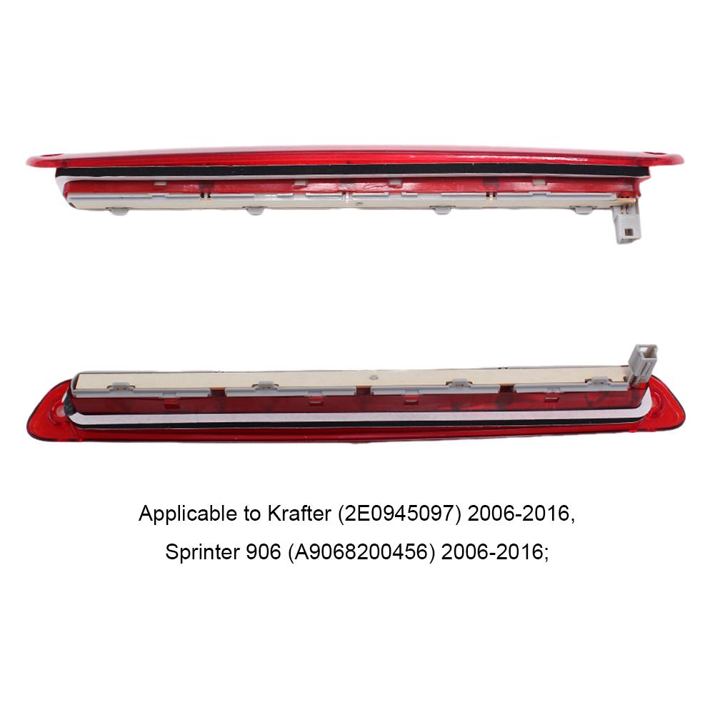 LED High Mount Stop Light Wear-Resistant High Level Third Brake Light Rear High Mounted Stop Lamp for Kraft 2E0945097 2006-2016