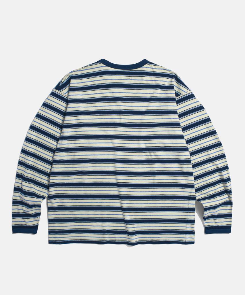 ESPIONAGE Multi Border L/S Tee Navy