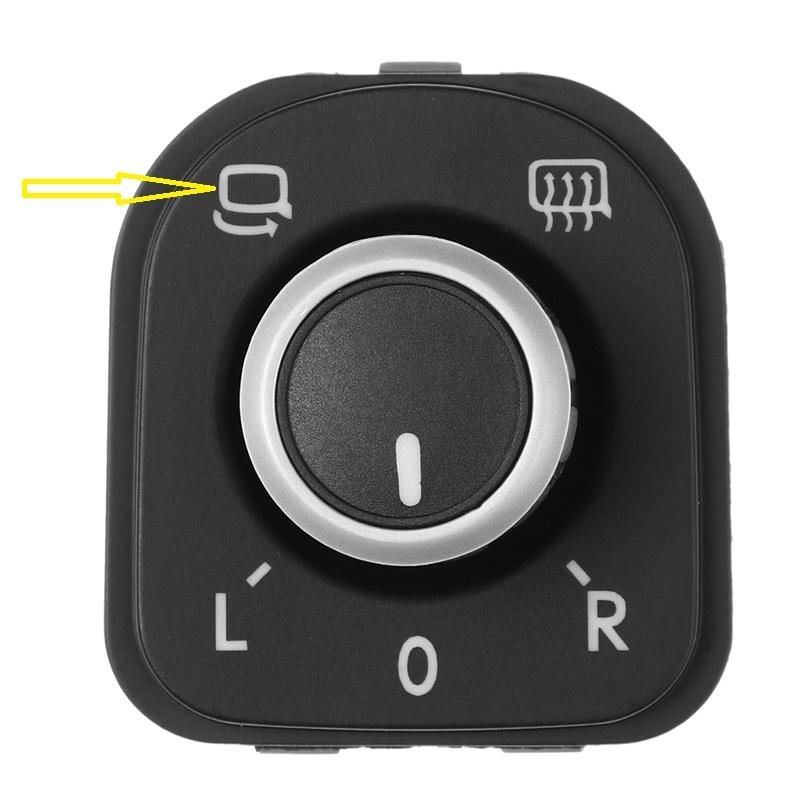 5ND959565A Rear View Mirror Control Switch Adjust Knob Heating Knob Car 5ND959565B For VW Golf MK6 Passat B6 Rabbit Tiguan CC