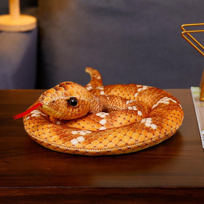 

Creative simulation big snake cobra doll plush toy python doll boy rag doll tricky birthday gift 110cm（0.2kg）