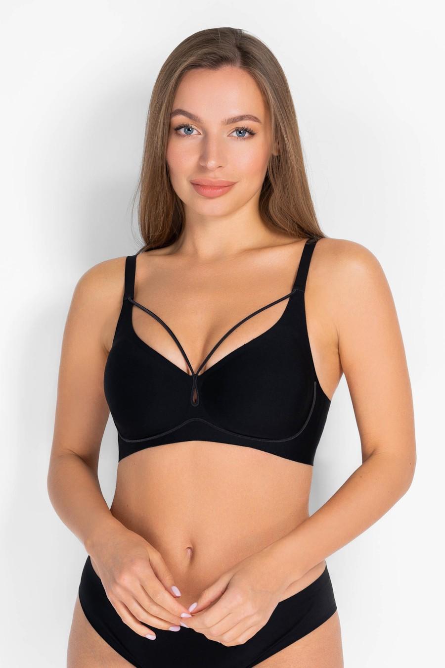 

Бюстгальтер push-up Anabel Arto (92201) 75BC прозорий колір чорний