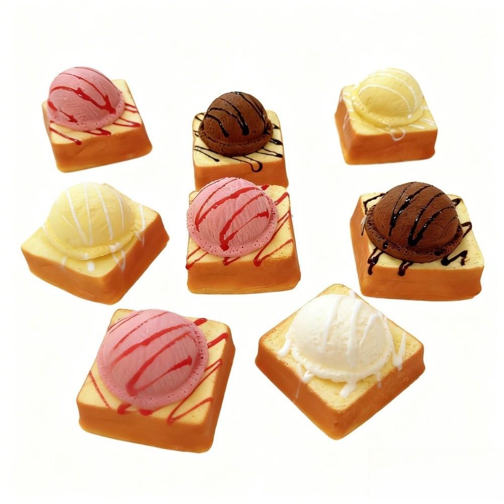Creative Ice Cream Bread Squeeze Toy Super Soft Realistic Dessert Pinch Home Decoration