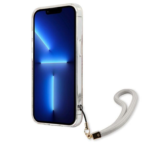 Guess Guhcp13Shflsd Iphone 13 Mini 5,4Złoty/Gold Hardcase Flower Strap