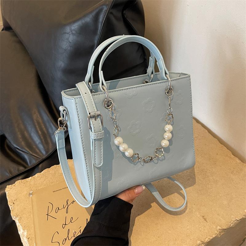 New Pearl Chain Handbag Messenger Tote Bag
