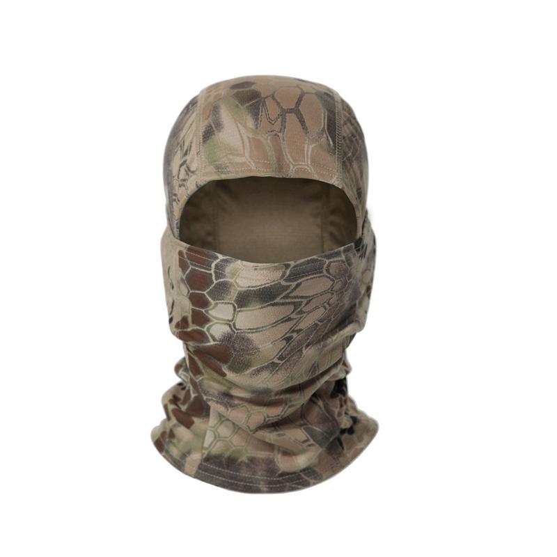 Camouflage Sturmhaube Radfahren Vollgesichtsmaske Outdoor-Sportarten Jagd Wandern Skimaske Motorradhelm Innenmütze