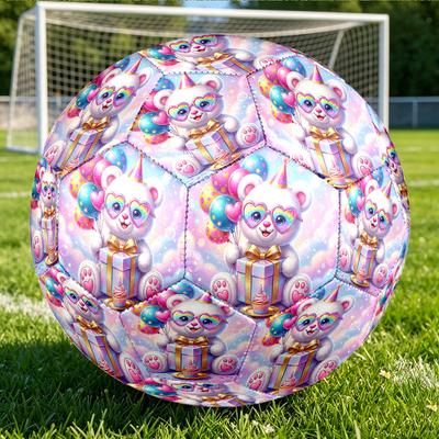 1pc Birthday Celebration Themed Soccer Ball, Size 5, Lightweight PVC Material, Outdoor Training Soccer Ball Gift. Q62220