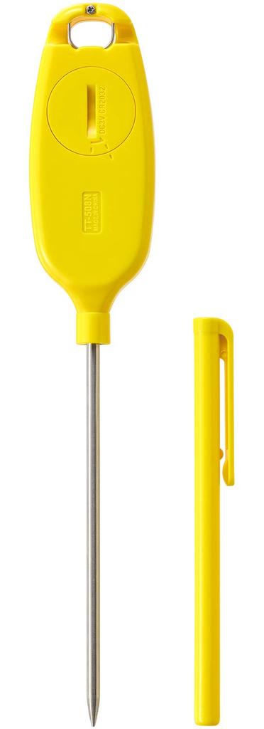 Tanita YL Stick IPX7 to Memorizes Temperature Perfect for Cooking TT-508N Thermometer, Waterproof, -50 250°C, Yellow, Measurements,