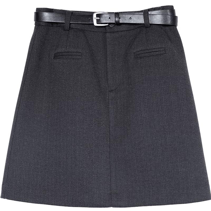 Betu Women s A-Line Short Skirt with Belt L