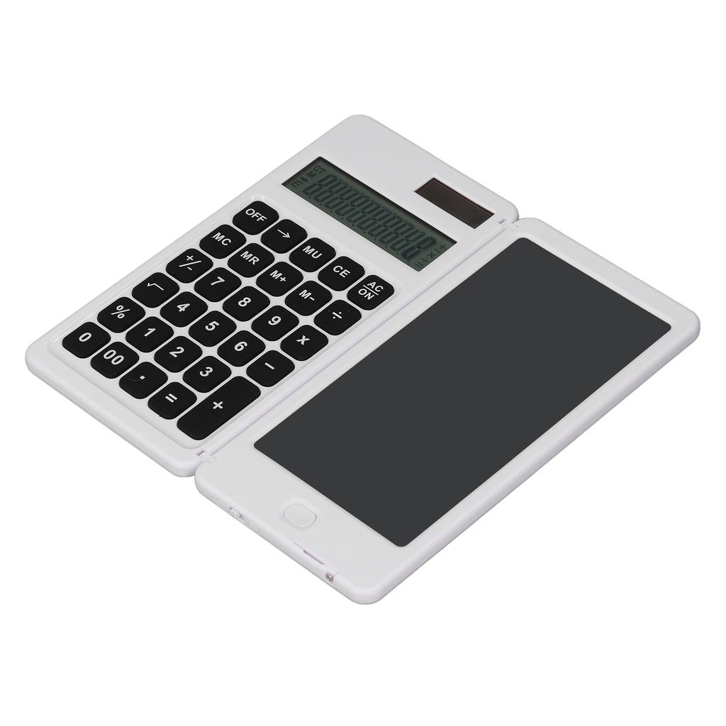 Desk Calcultor Solar Powered Multifunctional Desktop Calculator with Writing Tablet