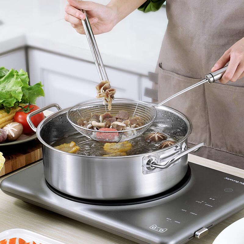 Stainless Steel Hot Pot Skimmer with Hook