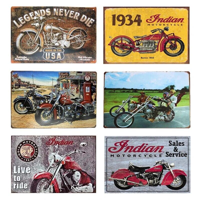 

Металлическая жестяная вывеска для мотоцикла, гараж, автомобильный клуб, кофейня, паб, настенный художественный декор, плакаты, домашняя комната, мужская пещера, винтажное украшение, доска
