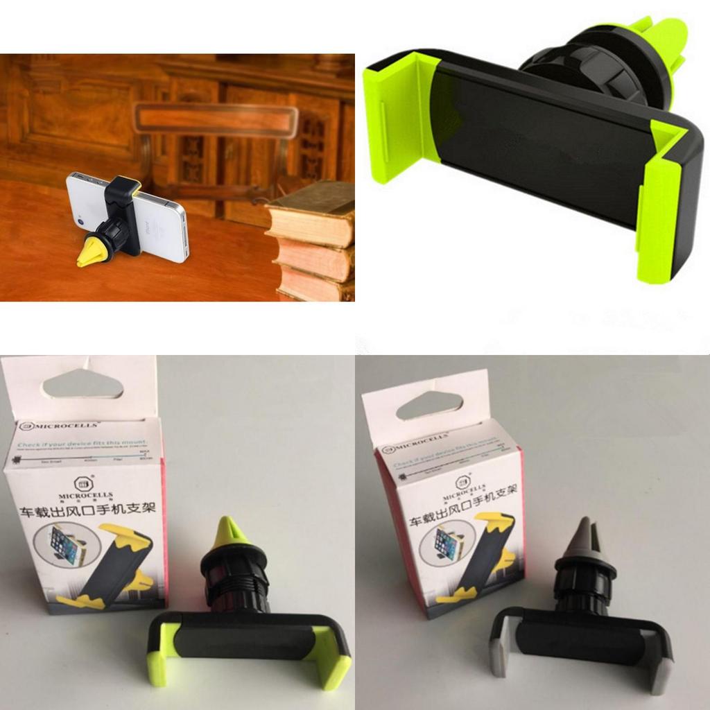 Suporte de Telefone para Carro Com Rotação de 360 Graus e Design de Clipe Para Navegação e Uso em Mãos Livres
