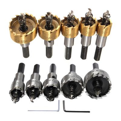 5 Pieces Hole Drill Bit Set High-Speed Wear-Resistant Drilling Cutter Hole Saw Drill Bit for Door Lock Installation Metal Sheet