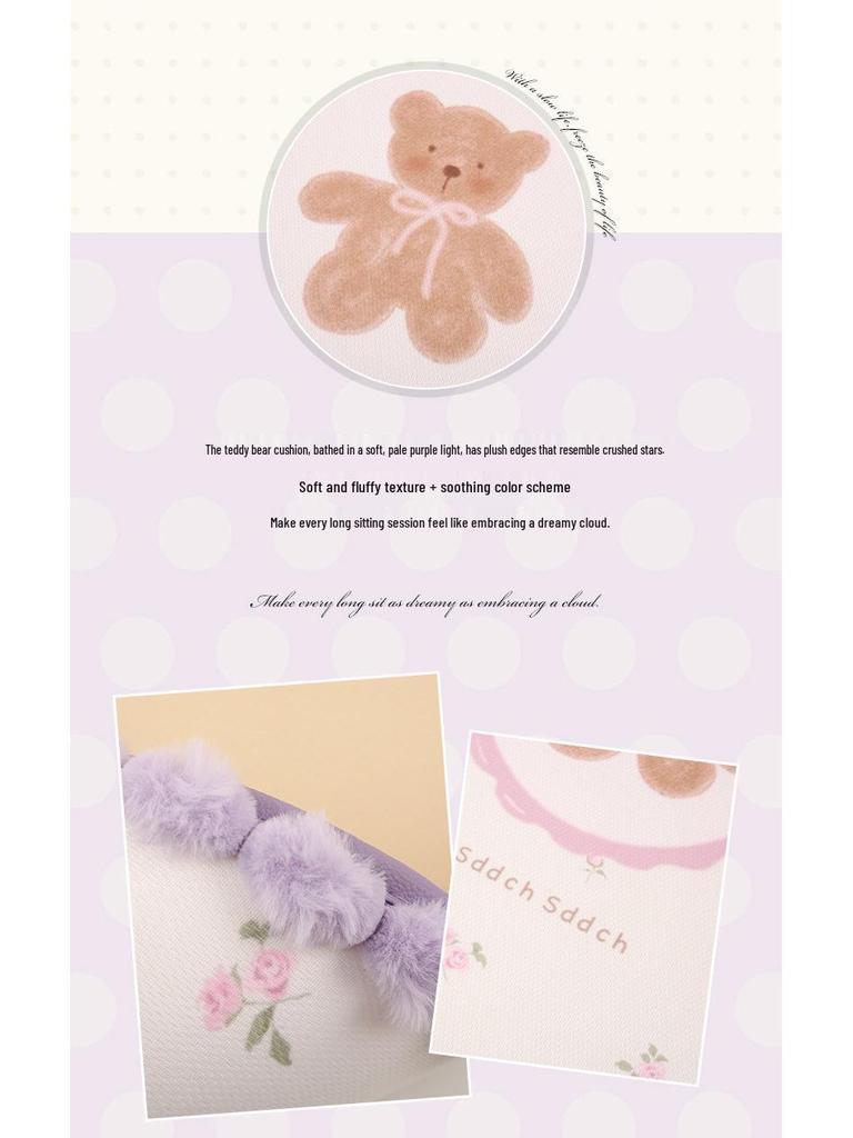 Four Seasons Cartoon Cute Goddess Bear Car Seat Cushion for Toyota Corolla, RAV4, bZ3, and bZ4X