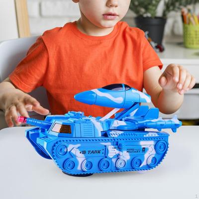Automatic Deformation Tank Toys Simulation Car Toy Diecast Vehicles Kids Armored Vehicle Play