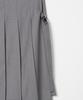 Milo Woman Zipper Layered Pleated Skirt [Gray]