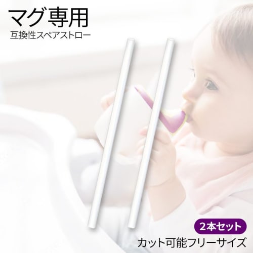 Set of 2 Spare Straws for Water Bottles, Mugs, and More.