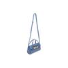 Bally Solid Color Logo Flap Baroque Leather Mini Shoulder Tote Bag Women Bags Blue 6304728