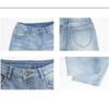 Spring Summer Women Jeans High Waist Slim Fit Vintage Flare Pants Simple Distressed Denim Trousers