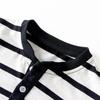 Korean Style Boys' Striped Stand-up Collar Long Sleeve T-shirt - Spring/Autumn Collection