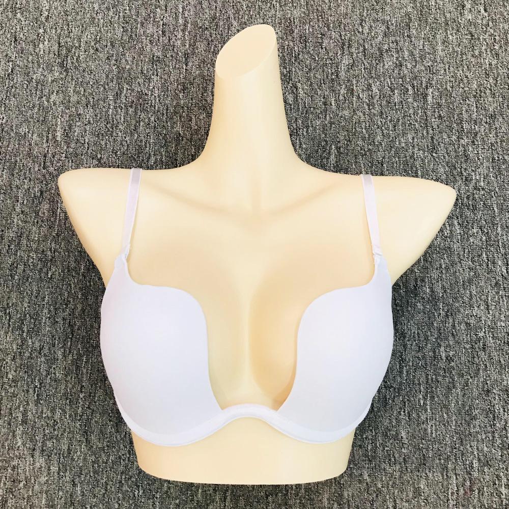

U-bra сексуальное нижнее белье летнее тонкое женское большая грудь маленький антипровисающий регулируемый бюстгальтер чехол 46B белый