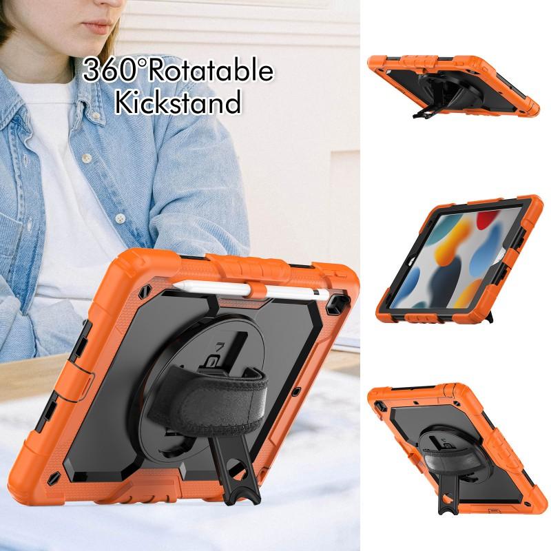 Case IPad 2019 10.2 Inch 360 Rotating Stand Hand Strap Shockproof Anti-drop Anti-scratch