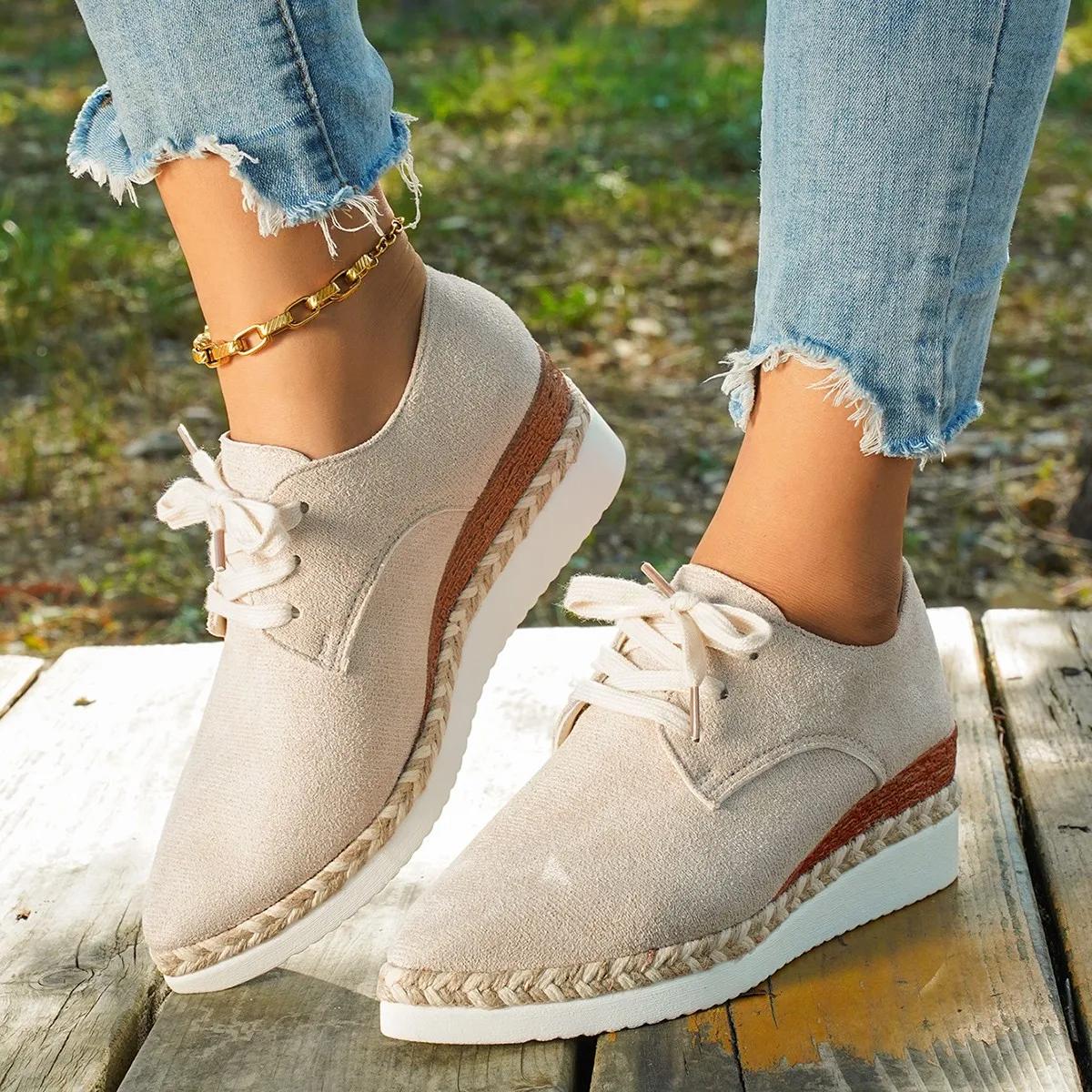 

Fashion Women Casual Shoes Fashion Breathable Walking Mesh Flat Shoes Sneakers Women s Vulcanized Shoes White Female Footwear 43 бежевый