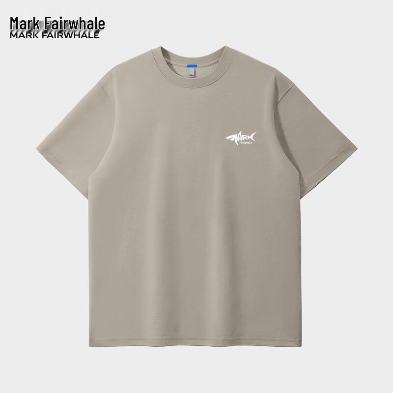 MARK FAIRWHALE Men s Shark Design Heavyweight T-Shirt 2XL