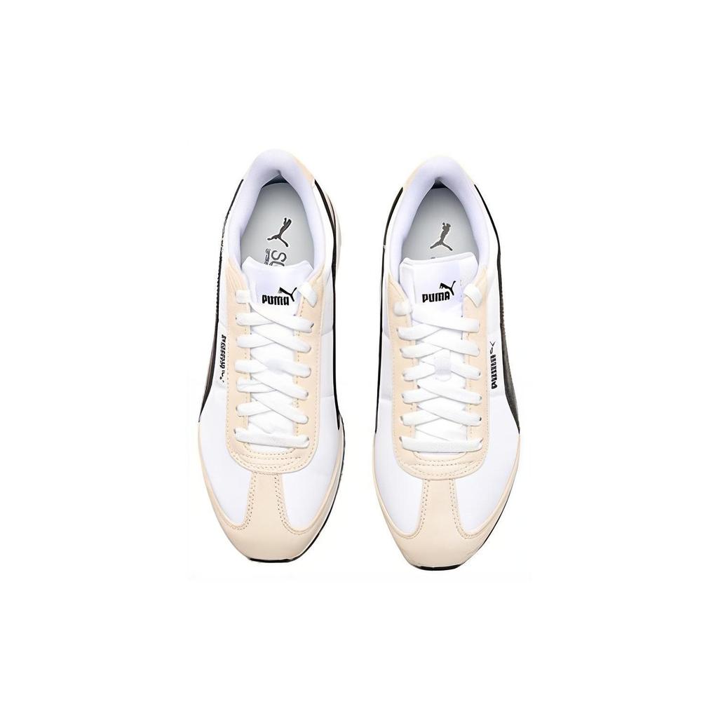 Puma Rider Future Fabric Cow Split Leather Synthetic Lightweight Woven Low Top Lifestyle Casual Shoes Unisex Sneaker White Beige Black 392899-02