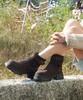 Cesti Cocoa Warmth Knit Ankle Boots (Brown)