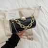 Light Luxury Party Women's Clutch Bag Temperament Versatile Chain Handbag New Bright Face Cylinder Single Shoulder Crossbody Bag