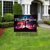 Bible Verse Saying Outdoor Yard Sign Thank You Jesus Yard Signs with Stakes Two Sided Print Christianity Durable Yard Signs Weatherproof Party Open