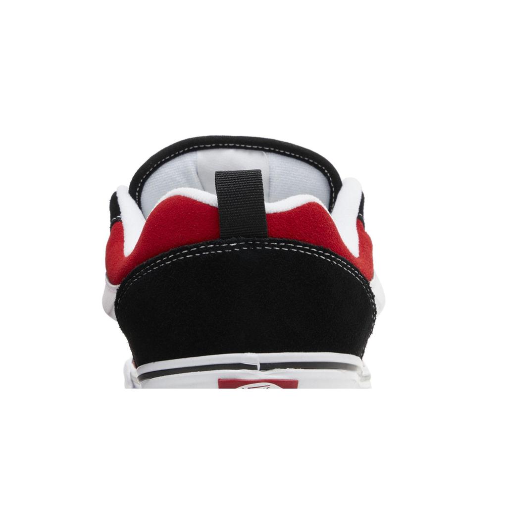 Vans Men's Knu-Skool 'Black Red' (Unisex) Red / True White Skate Shoes VN0009QC6RT
