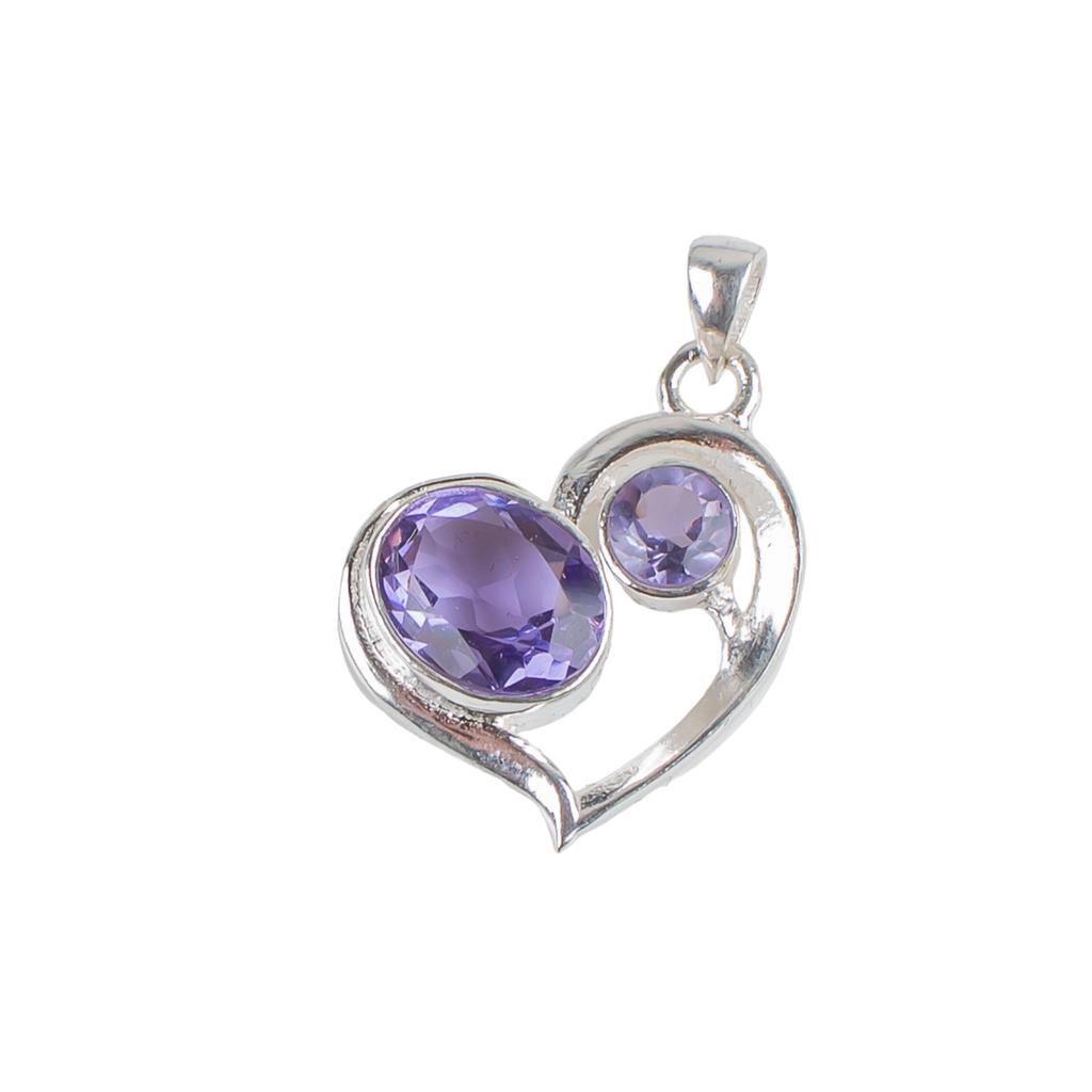 Natural Iolite Gemstone 925 Sterling Silver Jewelry Pendant For Christmas Gift CP-3-7