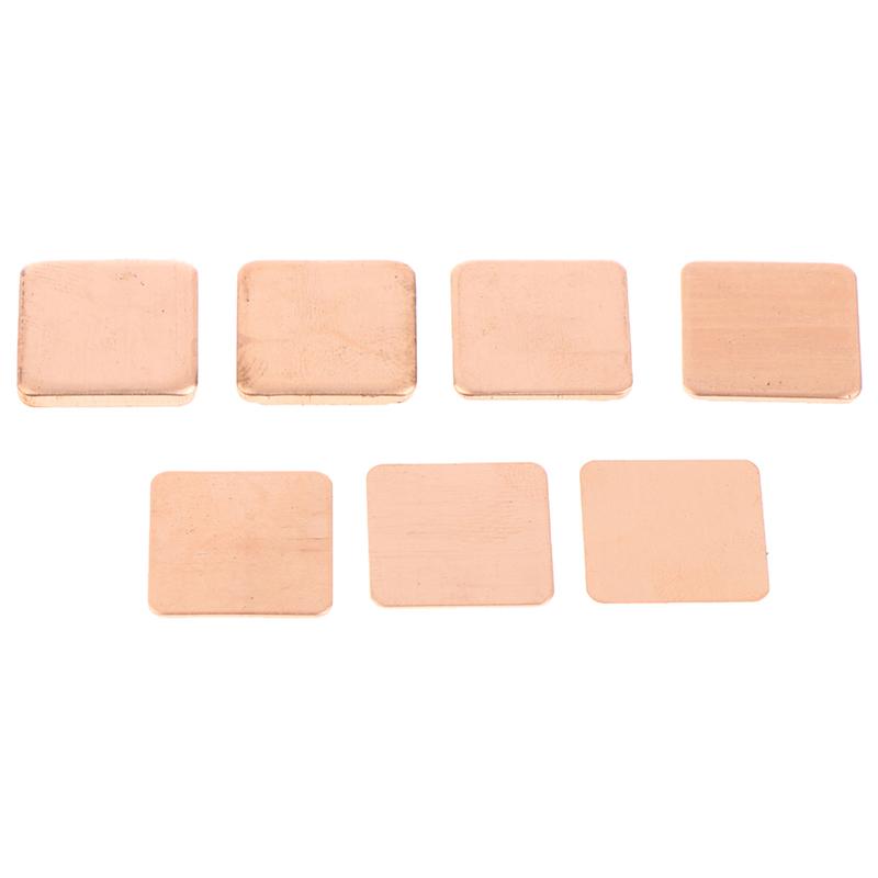 10Pcs Thermal Pads 15X15Mm Copper Gpu Thermal Pads Copper Shim Heatsink For Laptop Cooling Cpu Heatsink Sheet